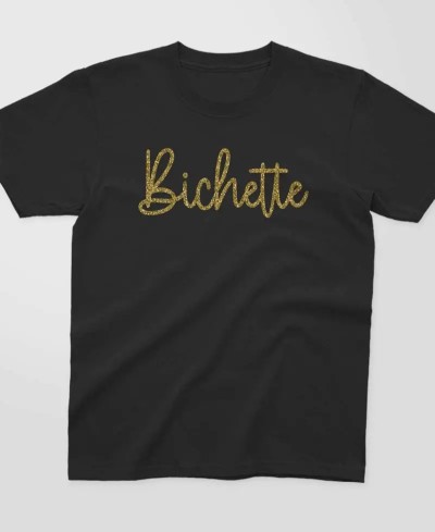 T-shirt enfant à paillettes - Bichette | Pilou et lilou