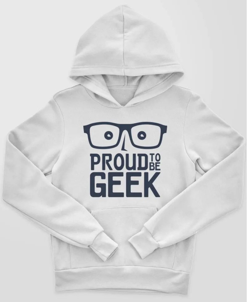 Sweat à capuche Enfant - Proud to be geek