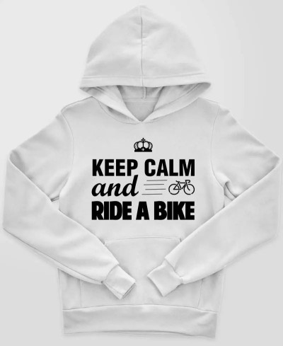 Sweat à capuche Enfant - Keep Calm Ride a Bike