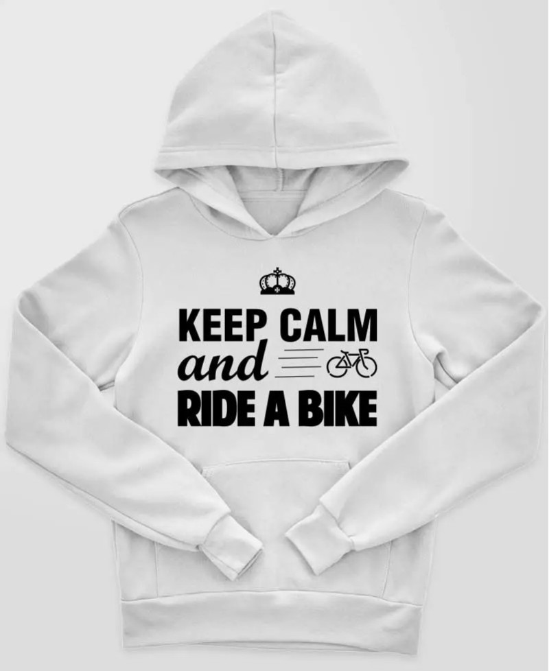 Sweat à capuche Enfant - Keep Calm Ride a Bike
