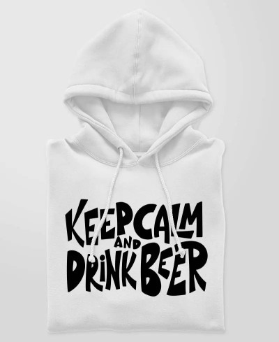 Hoodie - Keep calm and drink beer