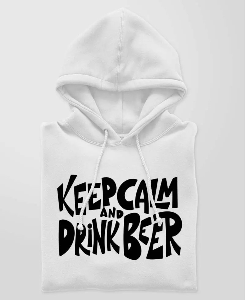 Hoodie - Keep calm and drink beer