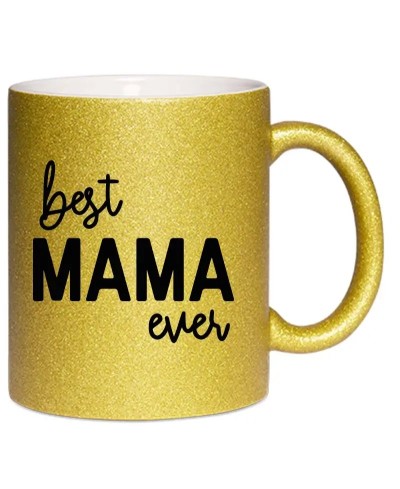 Mug à paillettes - Best mama ever | Pilou et Lilou