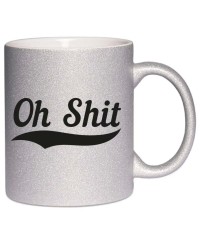 Mug à paillettes - Oh shit, Collection humour et jeux de mots