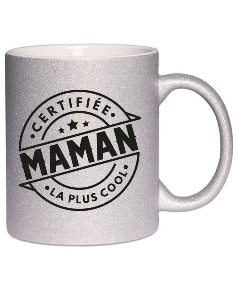 Mug à paillettes - Maman cool