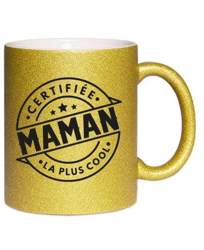 Mug à paillettes - Maman cool collection Pilou & Lilou