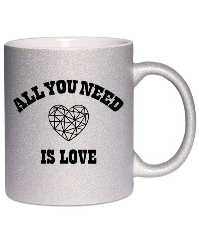 Mug à paillettes - All you need is love