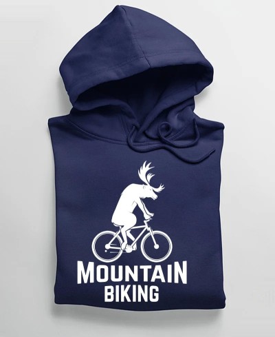 Hoodie mixte - Mountain Biking Collection vélo addict par Pilou & Lilou