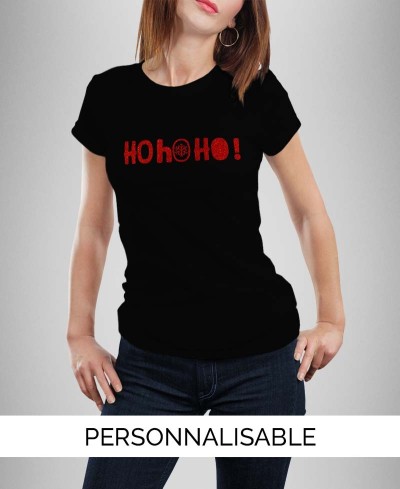 T-shirt Noel Oh Oh Oh Personnalisable 